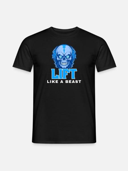 Lift Like A Beast - Men's T-Shirt - black