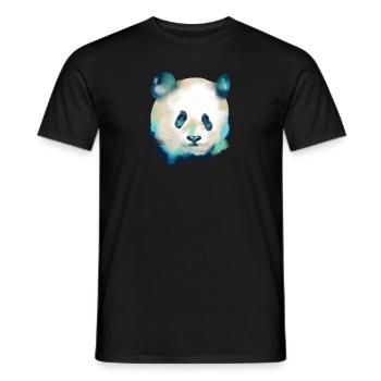 Panda galactique mignon Panda d'exploration spatiale - T-shirt homme - noir - Devant - AI Model Male 178 light (178cm)