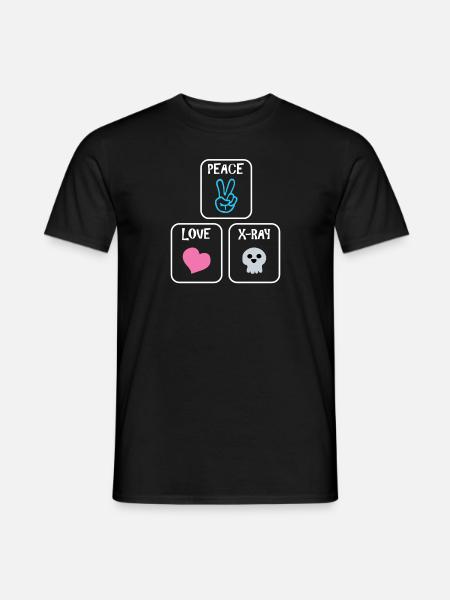 Rauha Rakkaus XRay Radiology Tech - T-shirt herr - svart