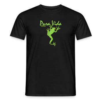 Pura Vida - Costa Rica - T-shirt homme - noir - Devant - AI Model Male 178 light (178cm)