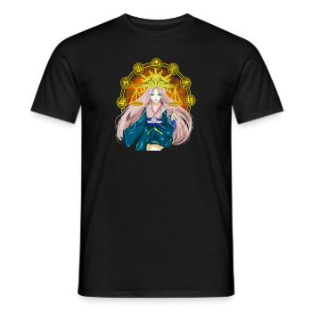 Anime Princess Magical Celestial Manga Girl - Men's T-Shirt - black - Front - AI Model Male 178 light (178cm)
