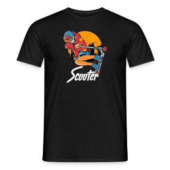 Lustige Roller-Kinderreittricks - Männer T-Shirt - Schwarz - Vorne - AI Model Male 178 light (178cm)