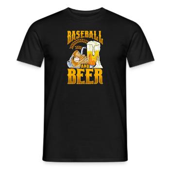 Fantastischer Baseball und Bier machen den perfekten Tag - Männer T-Shirt - Schwarz - Vorne - AI Model Male 178 light (178cm)