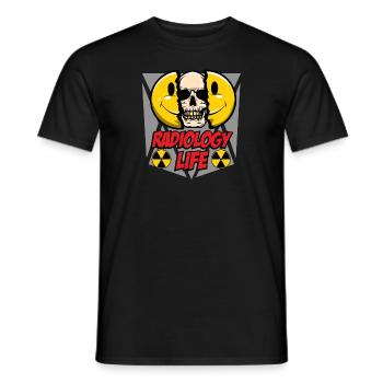 Einzigartiges Radiologie Tech Geschenk - Radiology Life - Männer T-Shirt - Schwarz - Vorne - AI Model Male 178 light (178cm)