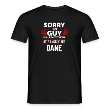 Désolé Guy déjà pris par Danois danois chaud Danemark - T-shirt homme - noir - Devant - AI Model Male 178 light (178cm)