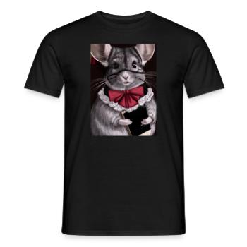 Bibliothekarin Chinchilla - Männer T-Shirt - Schwarz - Vorne - AI Model Male 178 light (178cm)