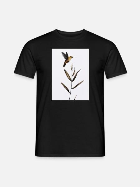Abstrakter Vogel - Männer T-Shirt - Schwarz