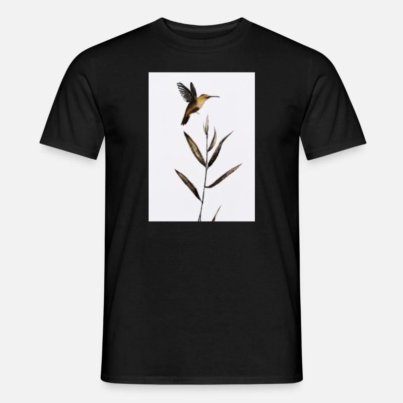 Abstrakter Vogel - Männer T-Shirt - Schwarz