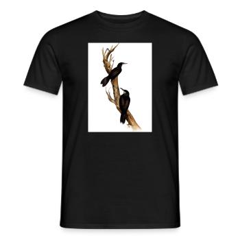 Vögel auf einem Zweig - Männer T-Shirt - Schwarz - Vorne - AI Model Male 178 light (178cm)