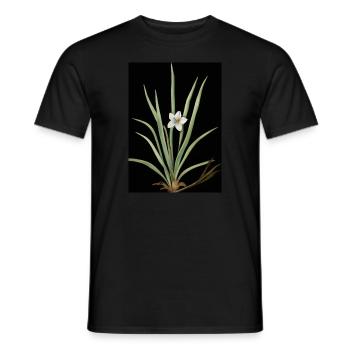 Frontlicht Blume - Männer T-Shirt - Schwarz - Vorne - AI Model Male 178 light (178cm)
