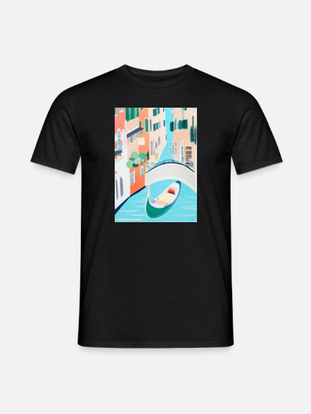 Venedig Italien - Männer T-Shirt - Schwarz