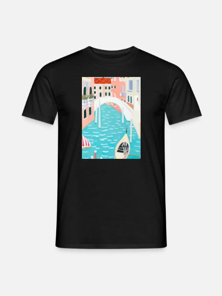 Venedig Italien - Männer T-Shirt - Schwarz