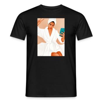 Bad Frauen Frieden - Männer T-Shirt - Schwarz - Vorne - AI Model Male 178 light (178cm)