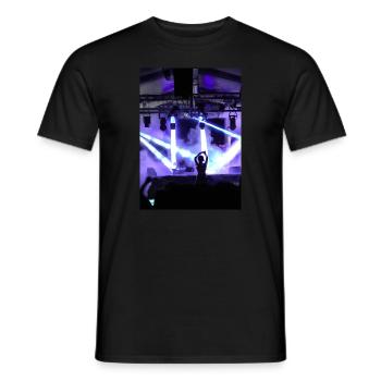 DJ beim Festival - Männer T-Shirt - Schwarz - Vorne - AI Model Male 178 light (178cm)