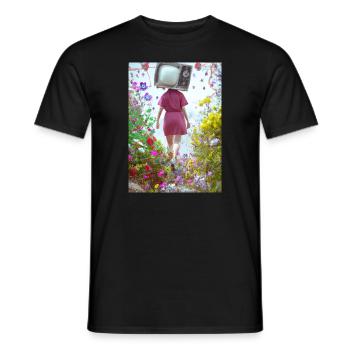 Flower TV Frauen - Männer T-Shirt - Schwarz - Vorne - AI Model Male 178 light (178cm)