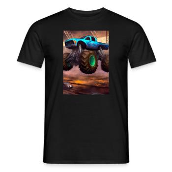Monstertruck in der Arena - Männer T-Shirt - Schwarz - Vorne - AI Model Male 178 light (178cm)