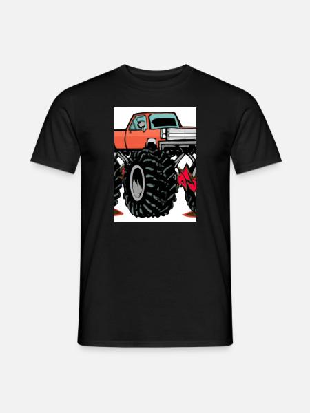 Monstertruck-Malerei - Männer T-Shirt - Schwarz