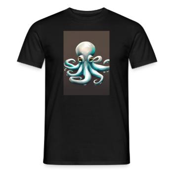 Niedlicher Oktopus - Männer T-Shirt - Schwarz - Vorne - AI Model Male 178 light (178cm)
