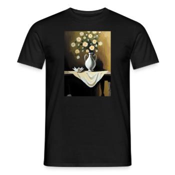 Fancy Blumen Vase - Männer T-Shirt - Schwarz - Vorne - AI Model Male 178 light (178cm)
