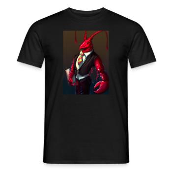 Hummer im Anzug - Männer T-Shirt - Schwarz - Vorne - AI Model Male 178 light (178cm)