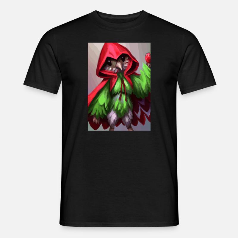 Erdbeervogel - Männer T-Shirt - Schwarz