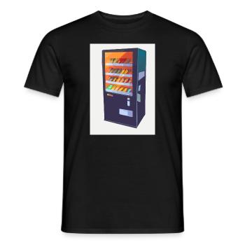 Moderner Imbissautomat - Männer T-Shirt - Schwarz - Vorne - AI Model Male 178 light (178cm)