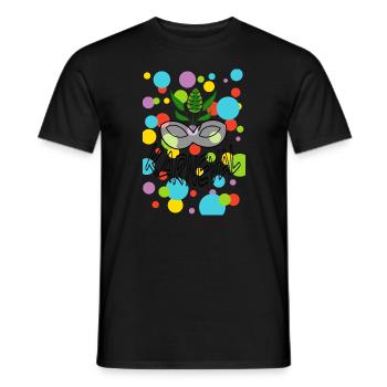 Karneval - Männer T-Shirt - Schwarz - Vorne - AI Model Male 178 light (178cm)