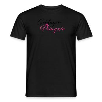 Ich bin die Schlagerprinzessin - Männer T-Shirt - Schwarz - Vorne - AI Model Male 178 light (178cm)