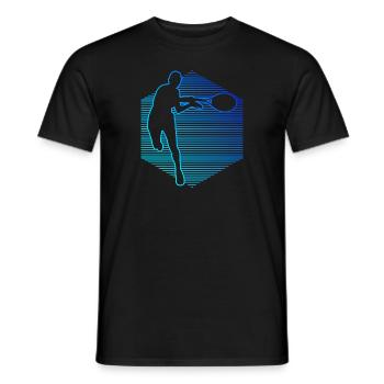 Tennis Tennis Jouer au tennis Joueurs de tennis - T-shirt homme - noir - Devant - AI Model Male 178 light (178cm)