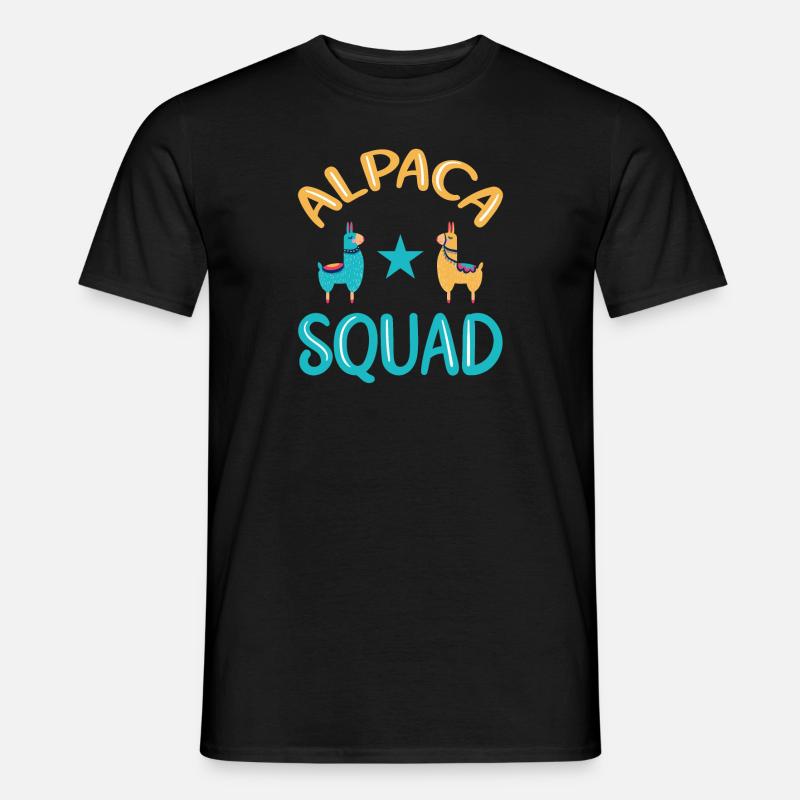 Alpaca Squad Alpaka - Men's T-Shirt - black