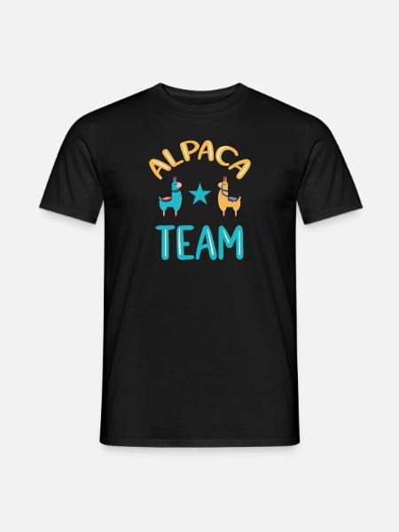 Alpaca Team Funny Alpaca - Men's T-Shirt - black