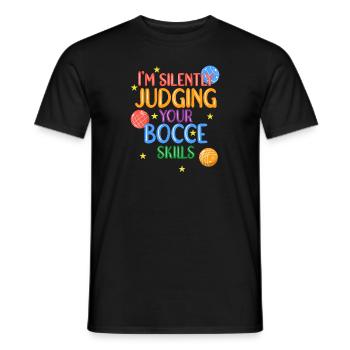 Boccia Boule Petanque - Männer T-Shirt - Schwarz - Vorne - AI Model Male 178 light (178cm)