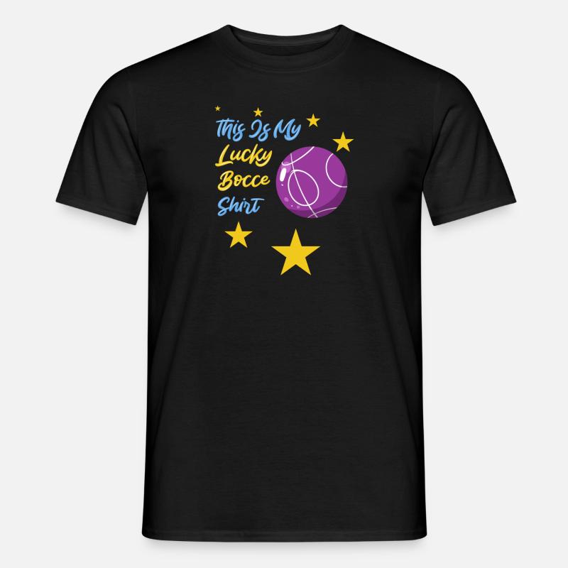 Boccia Boule Petanque - Männer T-Shirt - Schwarz