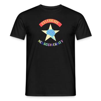 Neurodiversität Autimsus ADHD Legasthenie - Männer T-Shirt - Schwarz - Vorne - AI Model Male 178 light (178cm)
