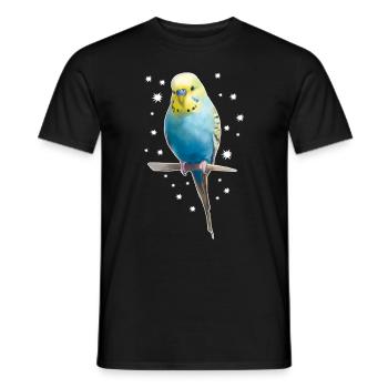 Étoiles de perruche - T-shirt homme - noir - Devant - AI Model Male 178 light (178cm)