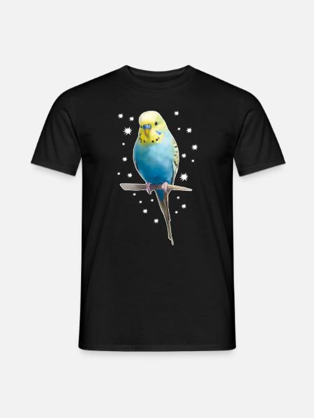 Étoiles de perruche - T-shirt homme - noir