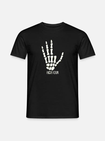 High Four - Finger Amputiert - Amputation - Männer T-Shirt - Schwarz