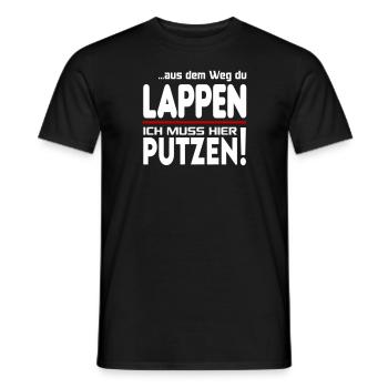 Putzen Putzfrau Gebäudereiniger Reinigungskraft - Männer T-Shirt - Schwarz - Vorne - AI Model Male 178 light (178cm)