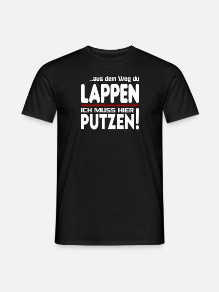 Putzen Putzfrau Gebäudereiniger Reinigungskraft - Männer T-Shirt - Schwarz