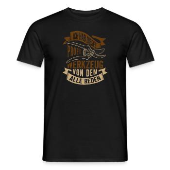 Gärtner Florist Profi Werkzeug Geschenk - Männer T-Shirt - Schwarz - Vorne - AI Model Male 178 light (178cm)