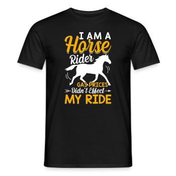 I'm a Rider - Barrel Equestrians - Men's T-Shirt - black - Front - AI Model Male 178 light (178cm)