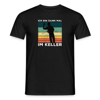 Dart Darts Spruch & Dartpfeil für Dartspieler - Männer T-Shirt - Schwarz - Vorne - AI Model Male 178 light (178cm)