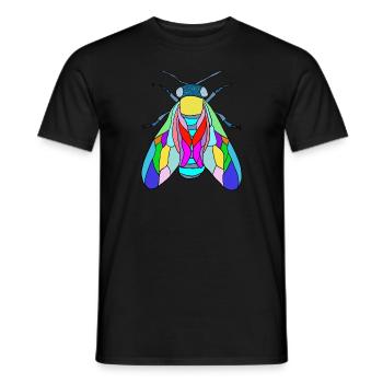 Fliege - Männer T-Shirt - Schwarz - Vorne - AI Model Male 178 light (178cm)