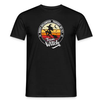 Happy Halloween Team Witch « ce soir nous volons » - T-shirt homme - noir - Devant - AI Model Male 178 light (178cm)