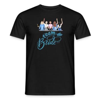 Bride bride wedding stag party bridesmaid party stag party - Men's T-Shirt - black - Front - AI Model Male 178 light (178cm)