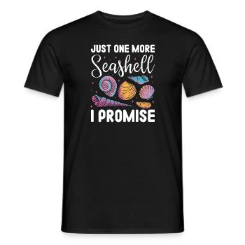 Encore un coquillage, je vous le promets| Coquillage - T-shirt homme - noir - Devant - AI Model Male 178 light (178cm)