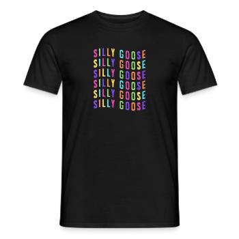 Silly Goose On The Loose Funny Goose Meme - Männer T-Shirt - Schwarz - Vorne - AI Model Male 178 light (178cm)