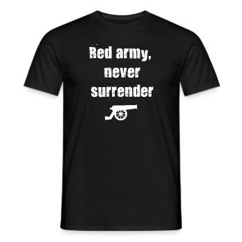 Red army never surrender - T-shirt homme - noir - Devant - AI Model Male 178 light (178cm)