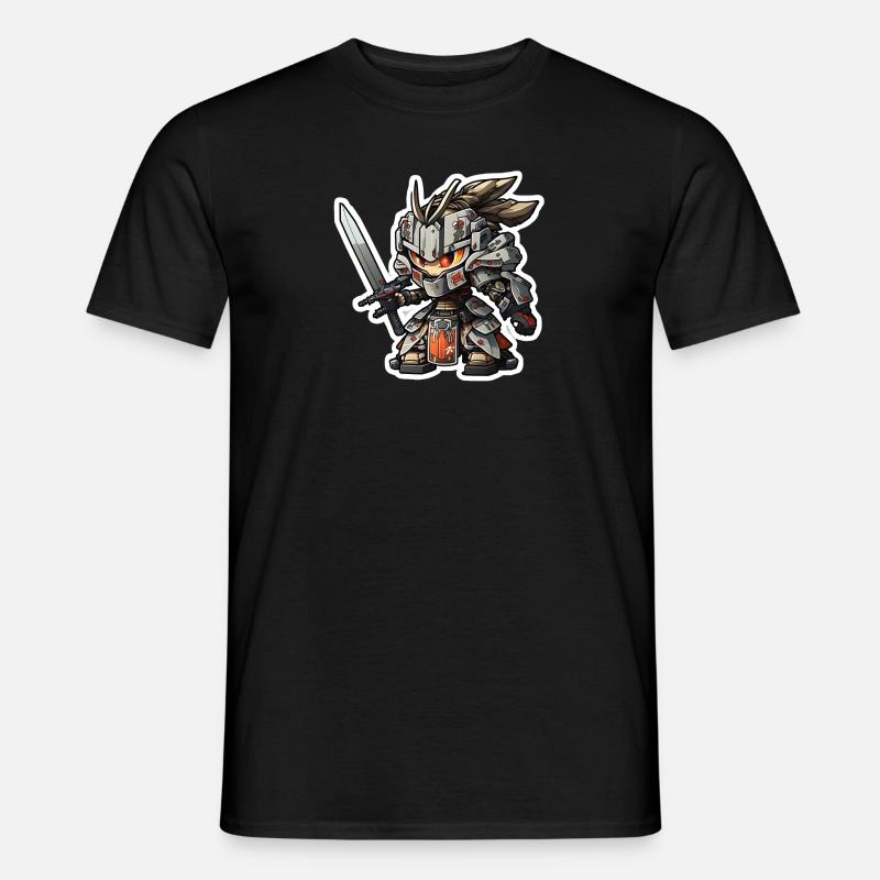 Chibi Samurai Robot - Men’s T-shirt - black