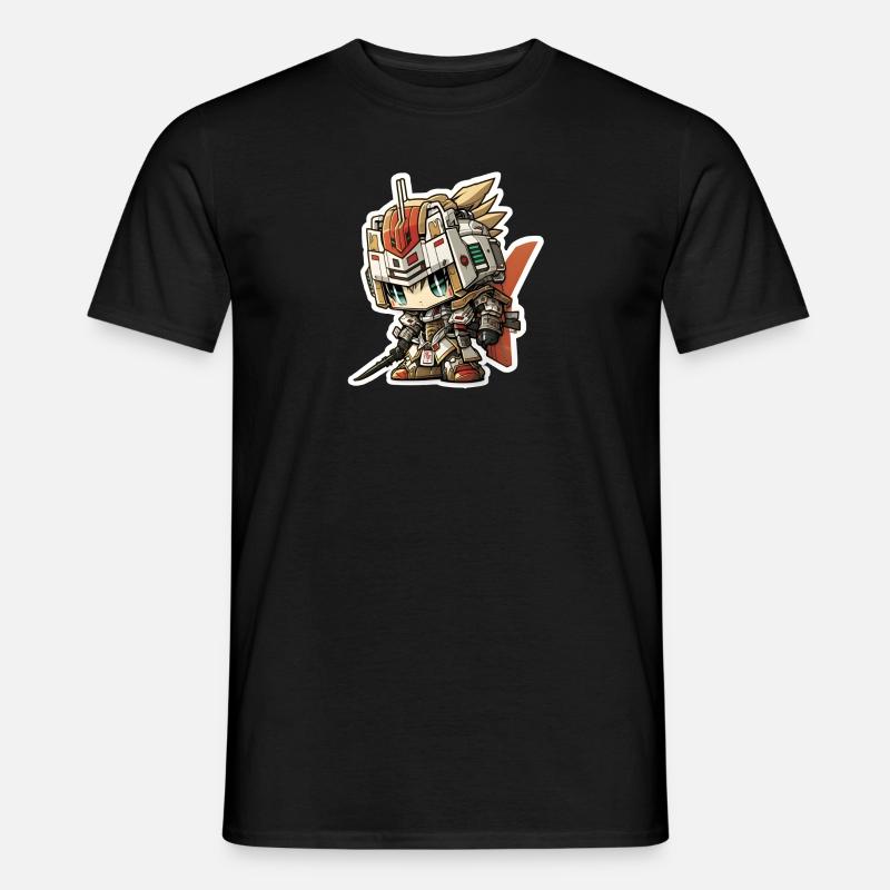 Chibi Samurai Robot - Men’s T-shirt - black